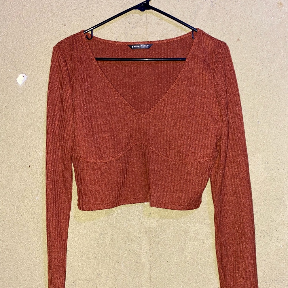SHEIN crop top with faux underwire